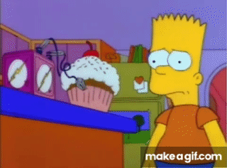 Bart Gets Zapped by Cupcake